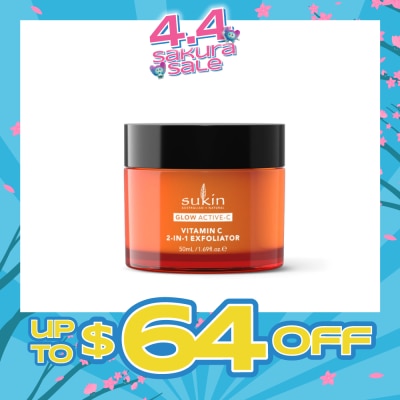 SUKIN Glow Active-C Vitamin C 2-In-1 Exfoliator 50ml