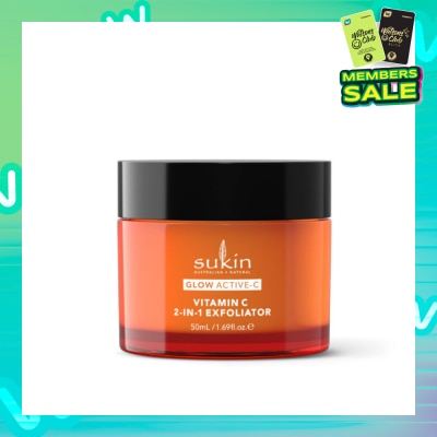 SUKIN Glow Active-C Vitamin C 2-In-1 Exfoliator 50ml
