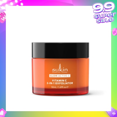 SUKIN Glow Active-C Vitamin C 2-In-1 Exfoliator 50ml