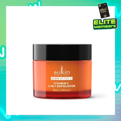 SUKIN Glow Active-C Vitamin C 2-In-1 Exfoliator 50ml