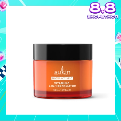 SUKIN Glow Active-C Vitamin C 2-In-1 Exfoliator 50ml