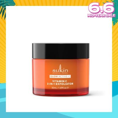 SUKIN Glow Active-C Vitamin C 2-In-1 Exfoliator 50ml