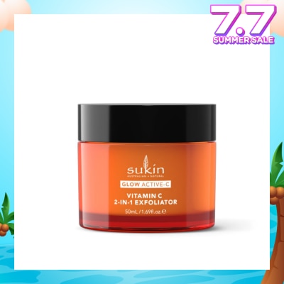 SUKIN Glow Active-C Vitamin C 2-In-1 Exfoliator 50ml