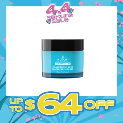 SUKIN - Aquaboost 3D Hyaluronic Acid Water Gel Cream 50ml (Expiry: Nov`2026)