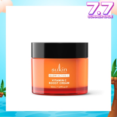 SUKIN Glow Active-C Vitamin C Boost Cream (To Reduce Pigmentation, Dark Spots, Fine Lines, Wrinkles & Uneven Skin Tone) 50ml