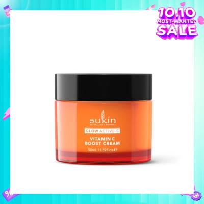 SUKIN Glow Active-C Vitamin C Boost Cream (To Reduce Pigmentation, Dark Spots, Fine Lines, Wrinkles & Uneven Skin Tone) 50ml