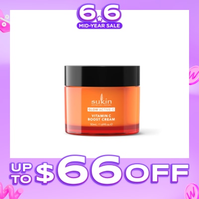 SUKIN - Glow Active-C Vitamin C Boost Cream (To Reduce Pigmentation, Dark Spots, Fine Lines, Wrinkles & Uneven Skin Tone) 50ml (Expiry: May`2027)