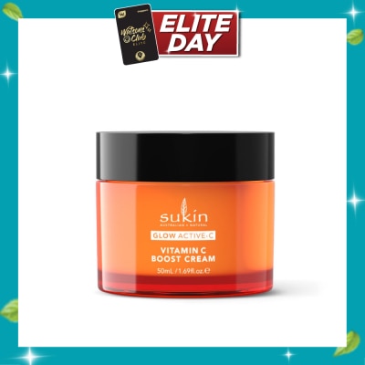 SUKIN Glow Active C Vitamin C Boost Cream (To Reduce Pigmentation, Dark Spots, Fine Lines, Wrinkles & Uneven Skin Tone) 50ml image