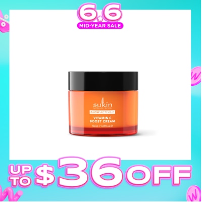 SUKIN - Glow Active-C Vitamin C Boost Cream (To Reduce Pigmentation, Dark Spots, Fine Lines, Wrinkles & Uneven Skin Tone) 50ml (Expiry: Mar`2027)