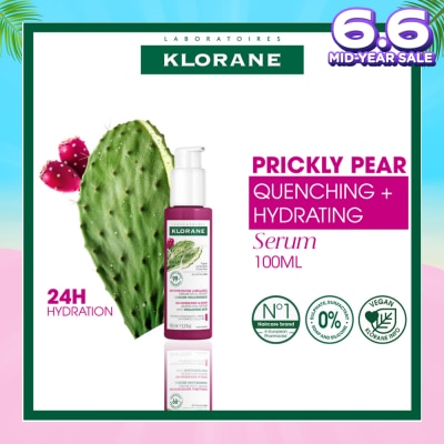 KLORANE Quenching Serum With Hyaluronic Acid & Prickly Pear (To Hydrates & Repairs Hair Fiber) 100ml