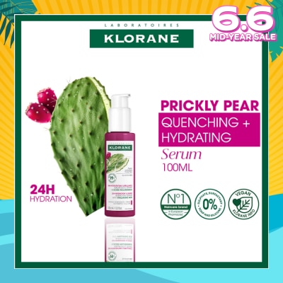 KLORANE Quenching Serum With Hyaluronic Acid & Prickly Pear (To Hydrates & Repairs Hair Fiber) 100ml
