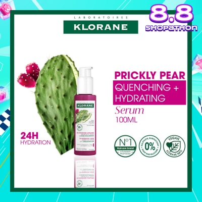KLORANE Quenching Serum With Hyaluronic Acid & Prickly Pear (To Hydrates & Repairs Hair Fiber) 100ml