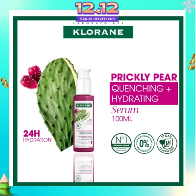 KLORANE Quenching Serum With Hyaluronic Acid & Prickly Pear (To Hydrates & Repairs Hair Fiber) 100ml