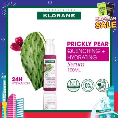 KLORANE Quenching Serum With Hyaluronic Acid & Prickly Pear (To Hydrates & Repairs Hair Fiber) 100ml