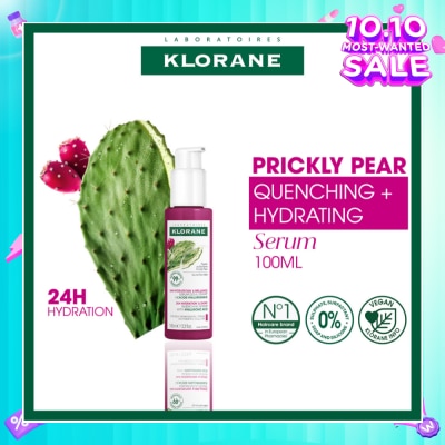 KLORANE Quenching Serum With Hyaluronic Acid & Prickly Pear (To Hydrates & Repairs Hair Fiber) 100ml
