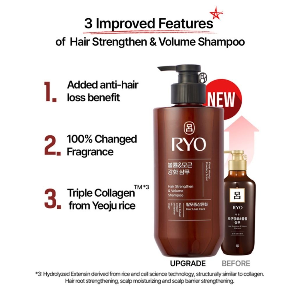 Hair Strengthen & Volume Shampoo 480ml
