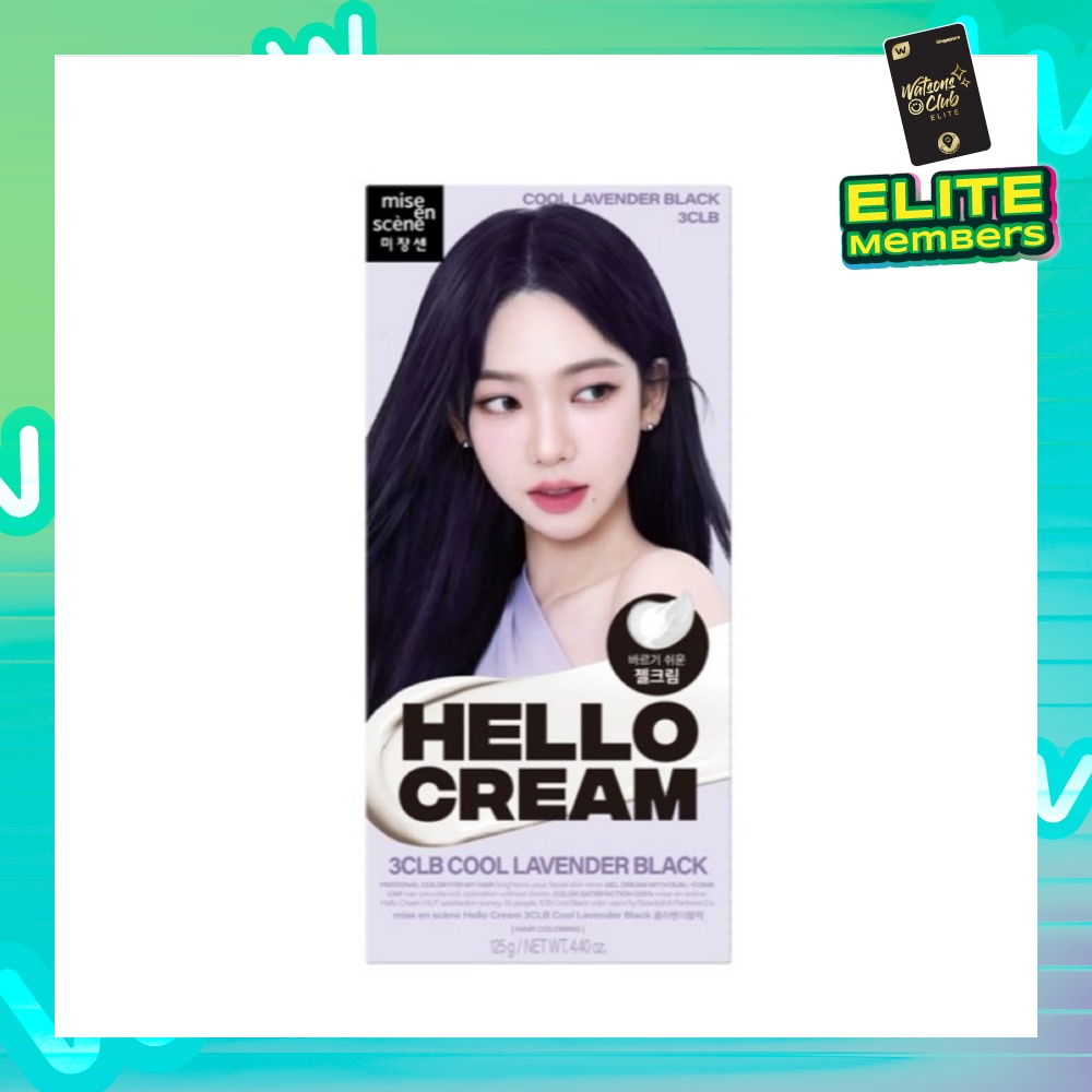 Hello Cream Cool Lavender Black 3CLB 1s