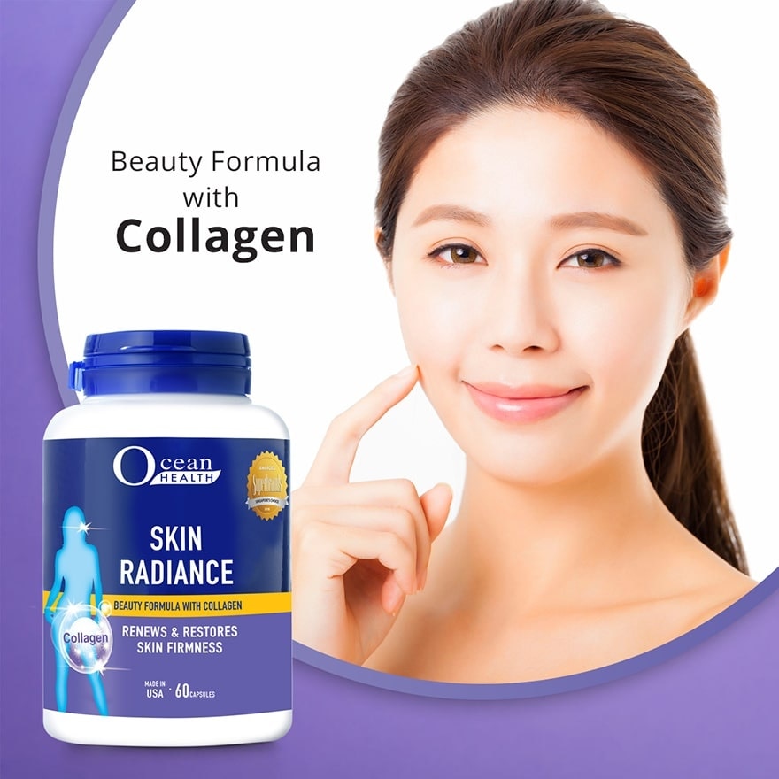 Skin Radiance Capsule (Renews & Restores Skin Firmness + With Collagen, Phytonutrients, Antioxidants) 60s