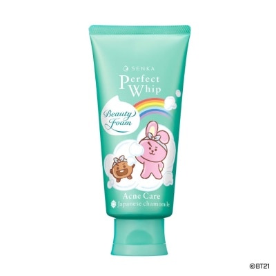 SENKA Perfect Whip BT21 Special Edition Acne-Care Beauty Foam Facial Cleanser (For Acne Prone Skin) 100g