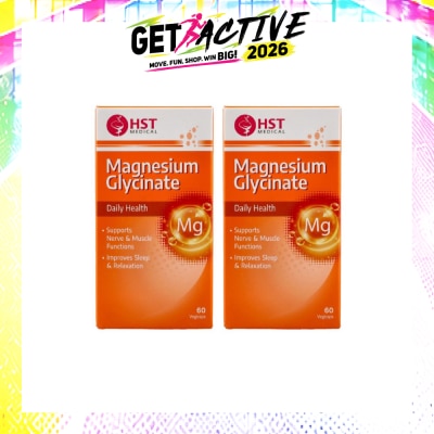 HST - Medical® Magnesium Glycinate for Daily Health Vegicaps 60s TwinPack image
