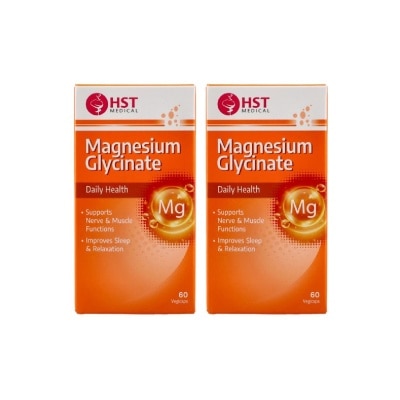 HST - Medical® Magnesium Glycinate for Daily Health Vegicaps 60s TwinPack image