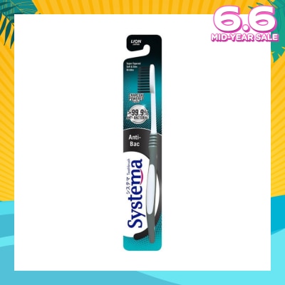 SYSTEMA Gum Care Anti-Bacterial Charcoal Powdered Bristles Toothbrush 1s