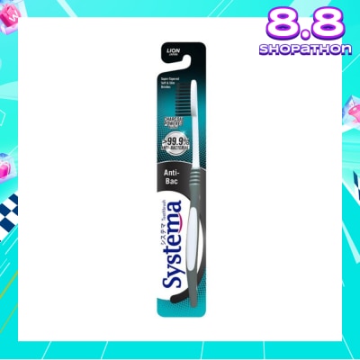 SYSTEMA Gum Care Anti-Bacterial Charcoal Powdered Bristles Toothbrush 1s