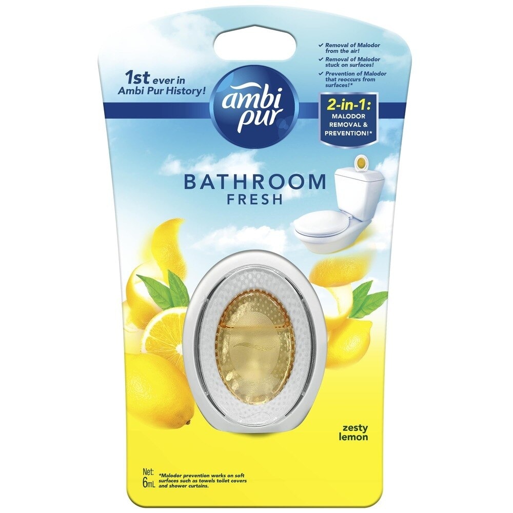 Ambi Pur Bathroom Fresh Air Freshener 6ml (Zesty Lemon)