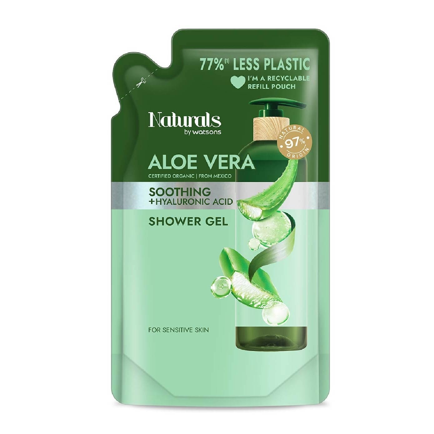Aloe Vera + Hyaluronic Acid Soothing Shower Gel & Refill Pack Bundle Set 1s image