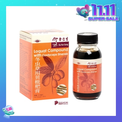 EU YAN SANG Loquat Compound With Cordyceps Sinensis (To Soothe Throat Irritation & Cough) 150ml