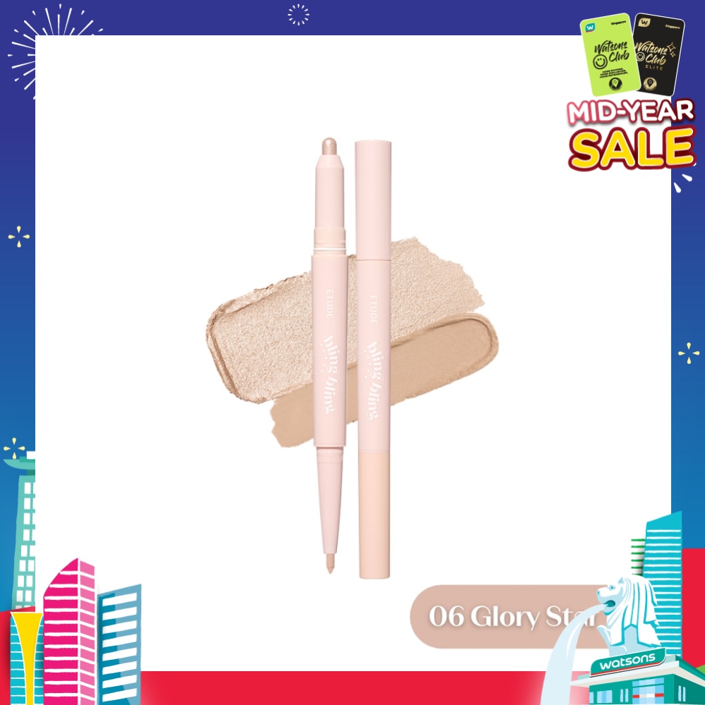 Bling Bling Idol Stick 06 Glory Star (2 In 1 Shadow + Underliner) 1s