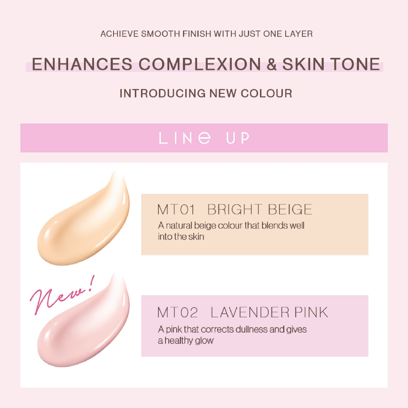 Motivate Your Skin Makeup Base #MT02 Lavender Pink 58g