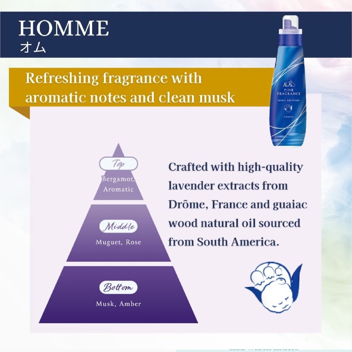 Fine Fragrance Fabric Softener Homme 570ml image