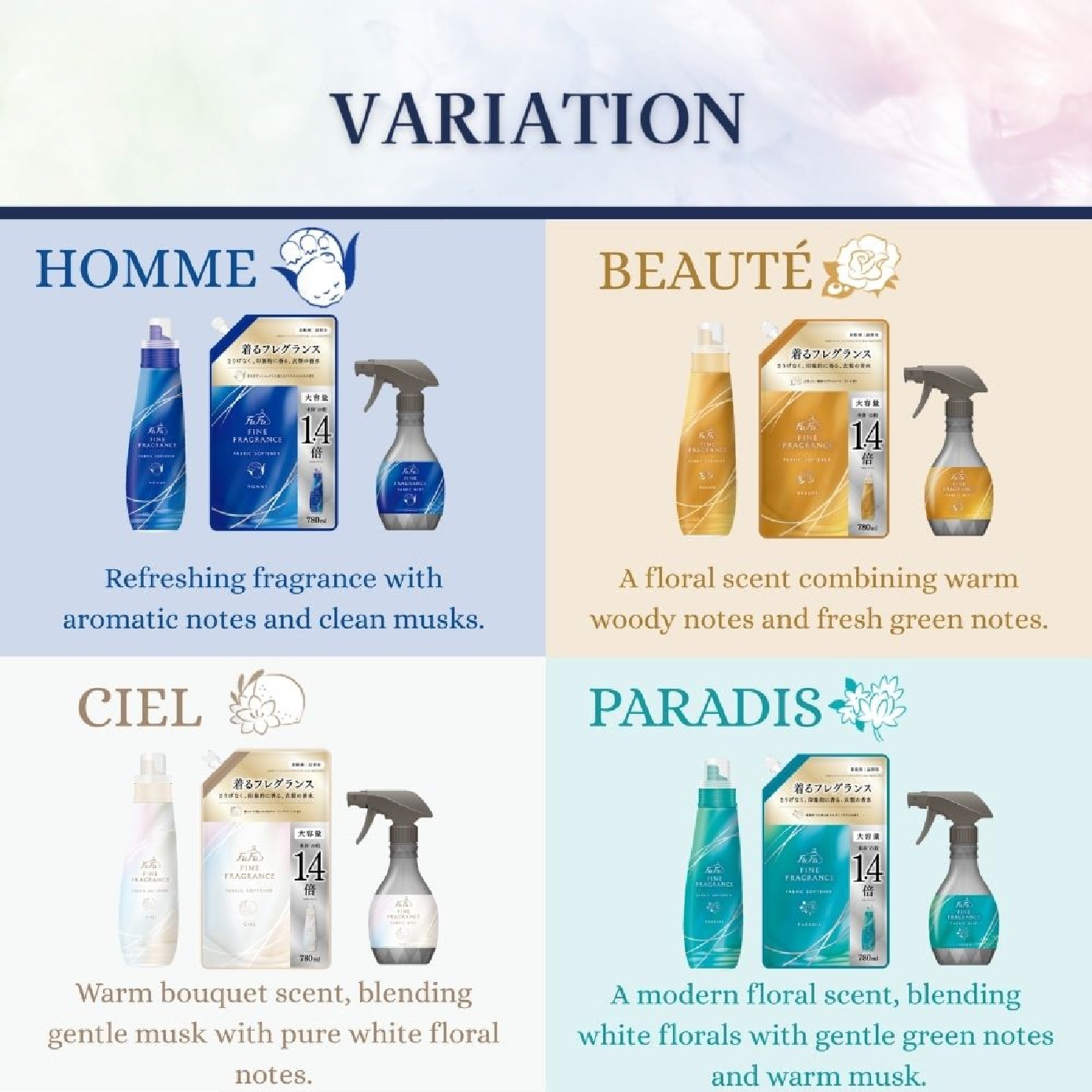Fine Fragrance Fabric Softener Ciel 570ml image