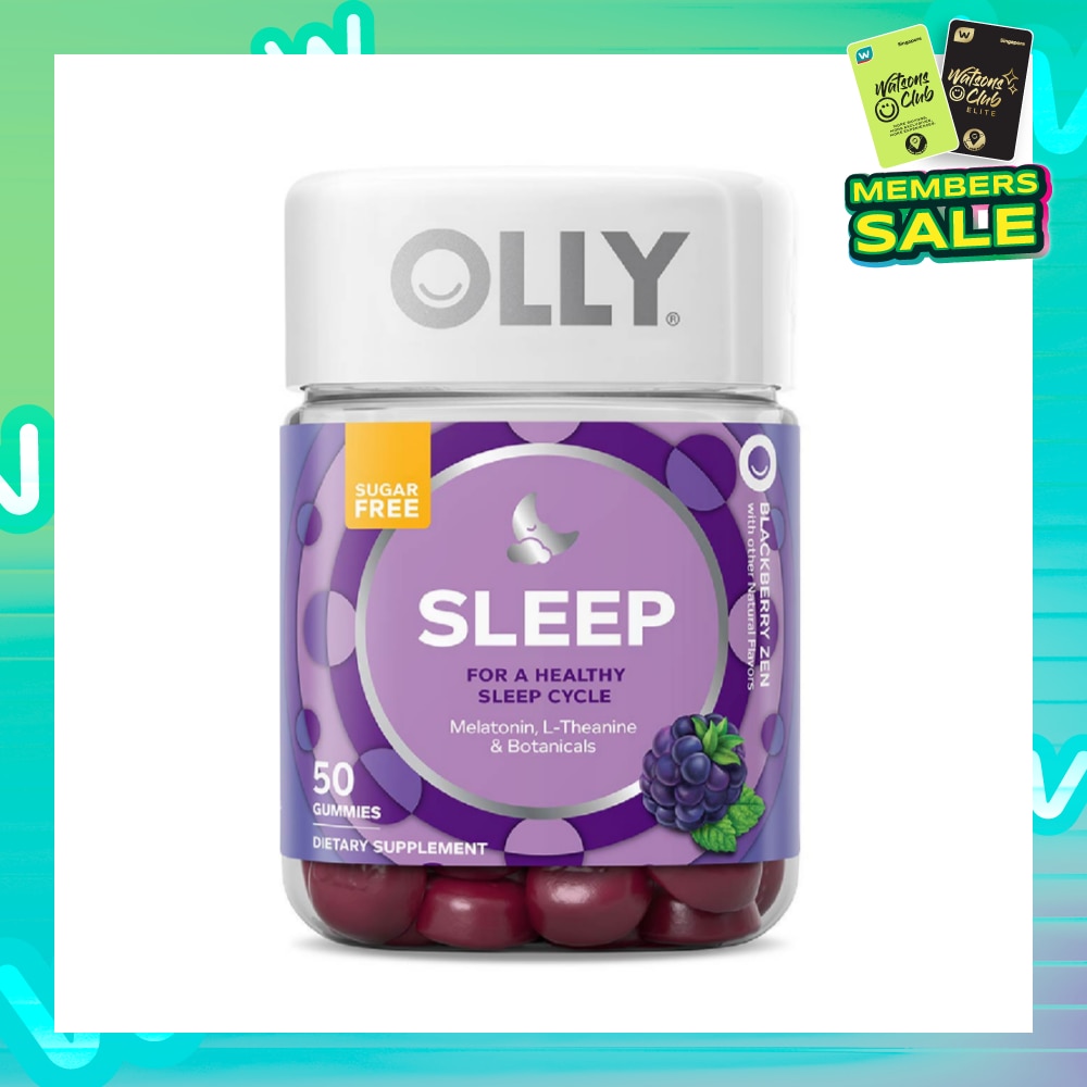 Sleep Sugar Free Gummy Vitamins With Melatonin Chewable Supplement (For A Healthy Sleep Cycle) 50s