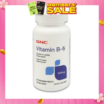 GNC Vitamin B6 100mg Tablet 100s