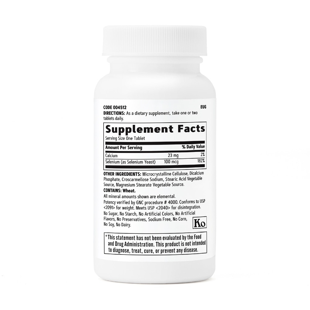 Selenium 100mcg Tablet Vegetarian 100s