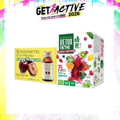 KINOHIMITSU - Detox Enzyme Sachets 30s + D'Tox Plum Juice 6s image