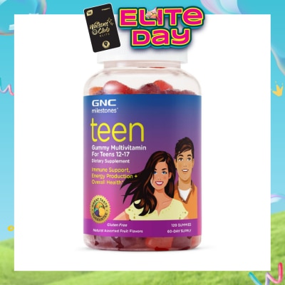GNC - Milestones Teen Multivitamin Gummy Natural Fruit 120s