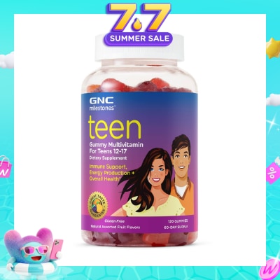 GNC - Milestones Teen Multivitamin Gummy Natural Fruit 120s