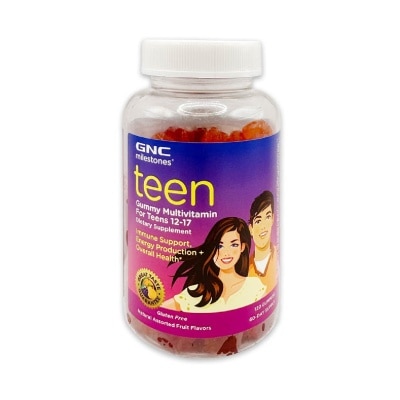 GNC Milestones Teen Multivitamin Gummy Natural Fruit 120s