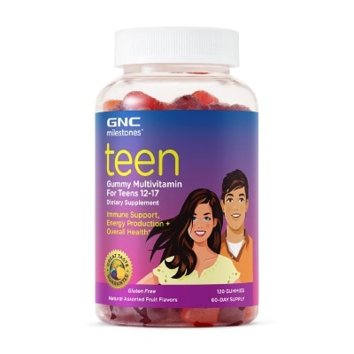 GNC Milestones Teen Multivitamin Gummy Natural Fruit 120s