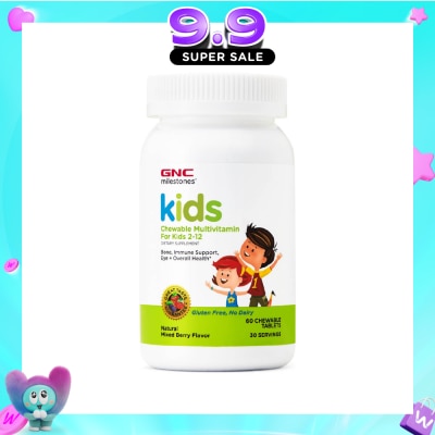 GNC - Milestones® Kids Chewable Multivitamin Tablet Kids 2-12 Mixed Berry 30s image