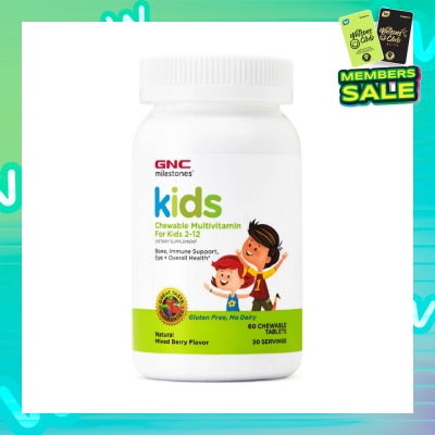 GNC Milestones® Kids Chewable Multivitamin Tablet Kids 2-12 Mixed Berry 30s