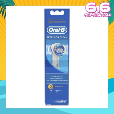 ORAL-B Power Brush Set Precision Clean Refill 2 Count