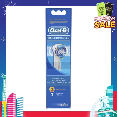 ORAL-B Power Brush Set Precision Clean Refill 2 Count