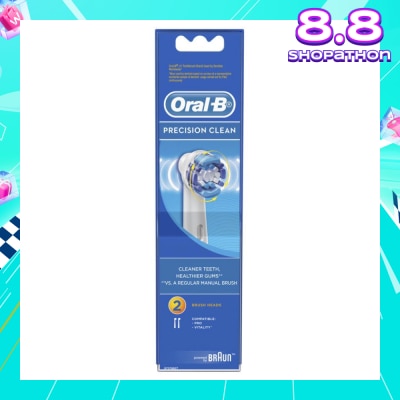 ORAL-B Power Brush Set Precision Clean Refill 2 Count