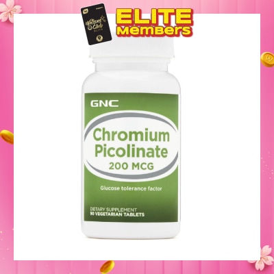 GNC Chromium Picolinate 200mcg Tablet Vegetarian 90s
