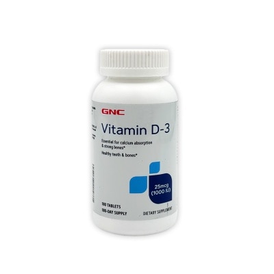 GNC Vitamin D31 1000IU 25mcg Tablet 180s