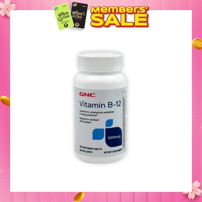 GNC Vitamin B12 500mcg Tablet 90s
